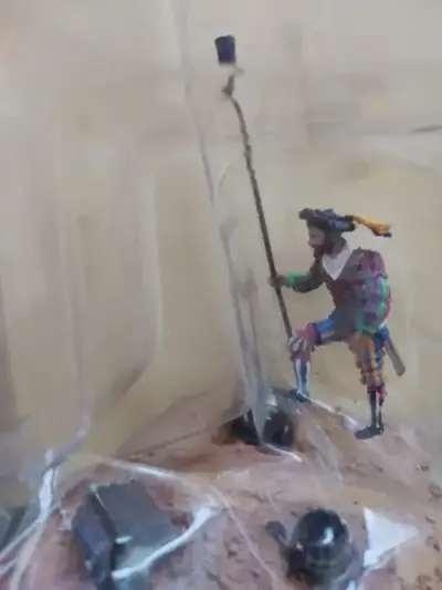 Figura De Metal Soldado Epañol Diorama Multicolor - miniatura 2
