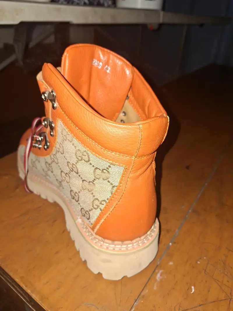 Botas de montaña naranjas Gucci x The North Face - 1