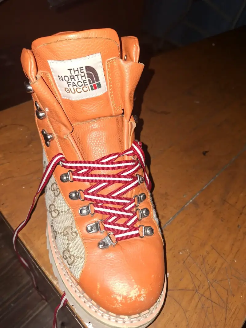 Botas de montaña naranjas Gucci x The North Face - 2