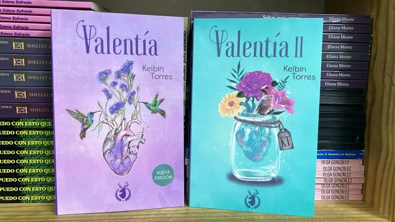 Set de libros Valentía I y II de Kelbin Torres