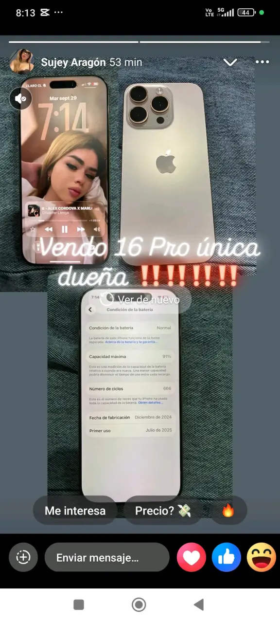 iPhone 16 Pro en buen estado
