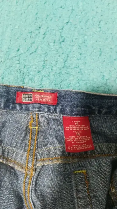 Shorts de mezclilla para mujer talla 14 - miniatura 3
