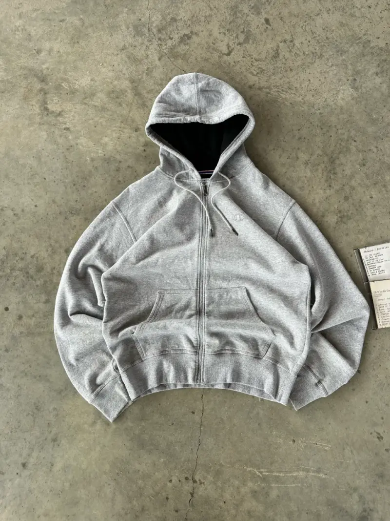 Poler贸n con capucha gris Champion unisex - 1