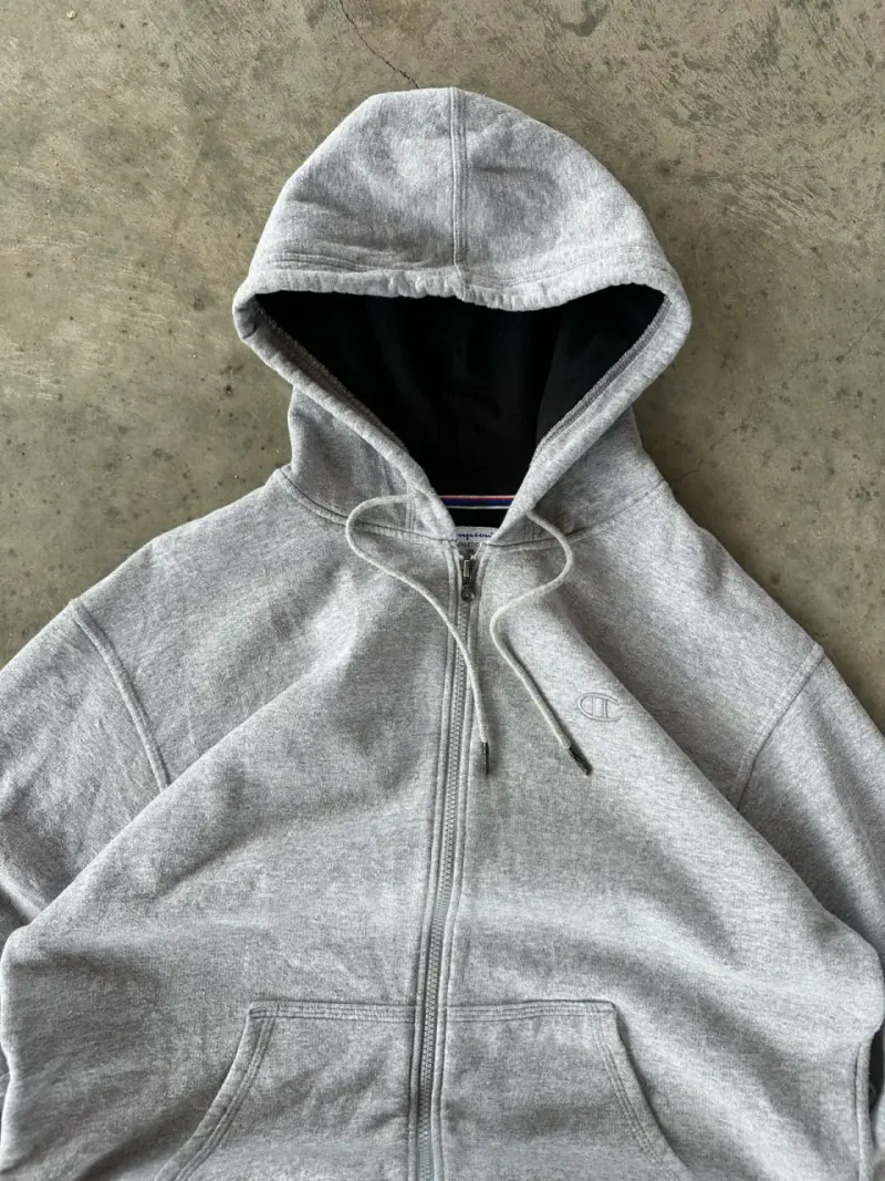 Poler贸n con capucha gris Champion unisex - 2