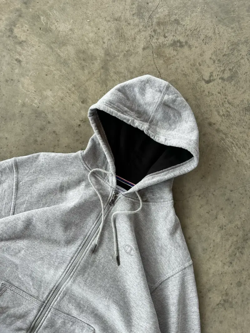 Poler贸n con capucha gris Champion unisex - 3