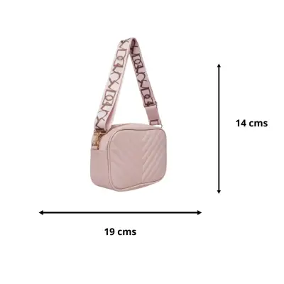 Bandolera Rosada Mujer Bolso Crossbody Quilted - miniatura 4