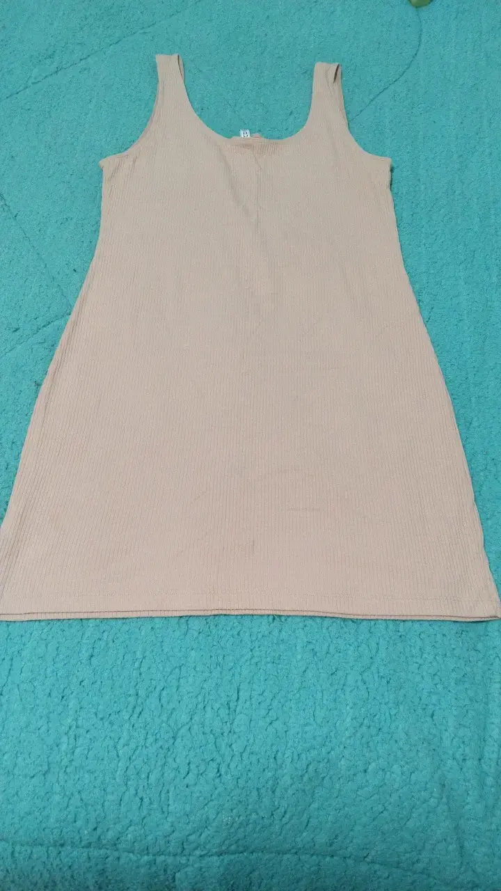 Vestido sin mangas rosa palo - 1