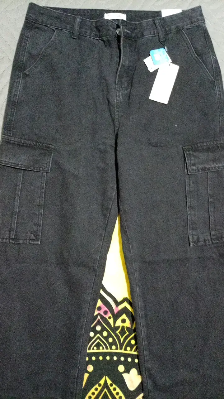 Pantalones cargo negros para mujer - 1