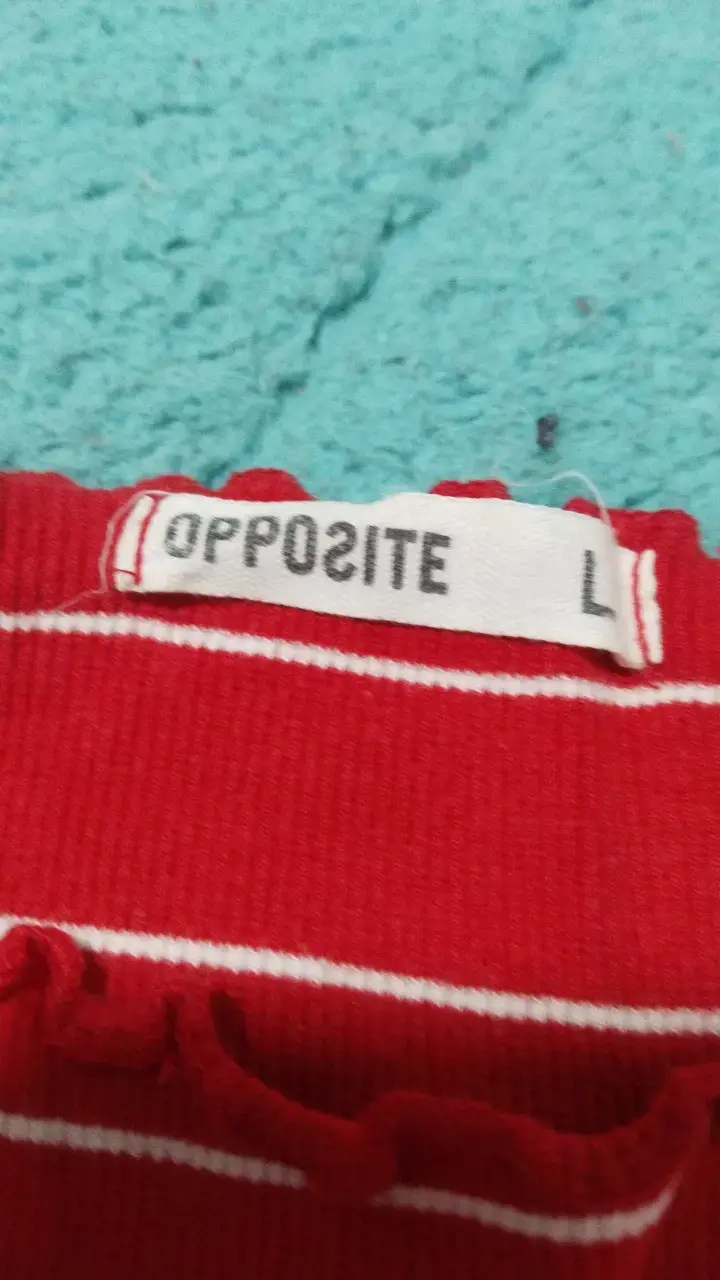 Polera roja a rayas - 3