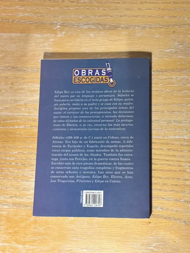 Libro Edipo Rey Antígona Electra de Sófocles - 2