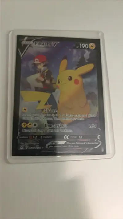 Carta Pokémon Pikachu V edición especial original - miniatura 1