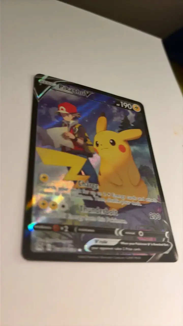 Carta Pokémon Pikachu V edición especial original - 5