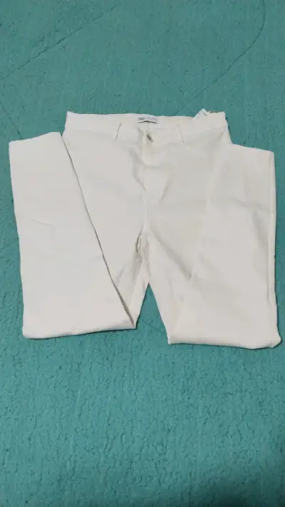 Pantalones blancos Zara - miniatura 1