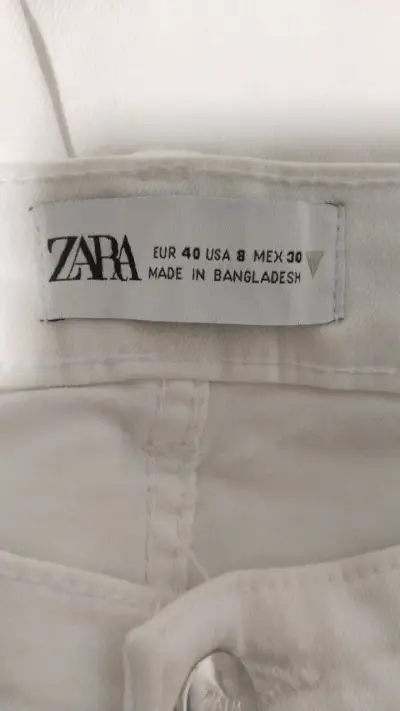 Pantalones blancos Zara - miniatura 3