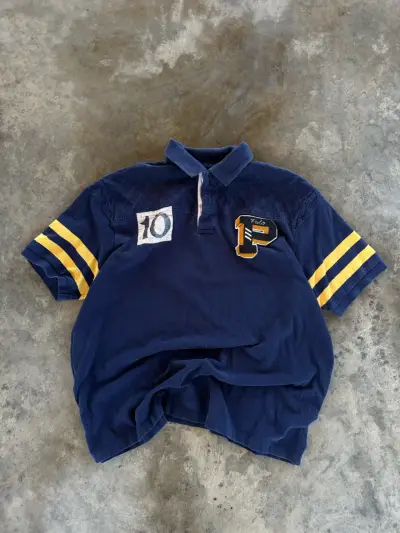 Polera Polo Ralph Lauren azul con número 10 - miniatura 1