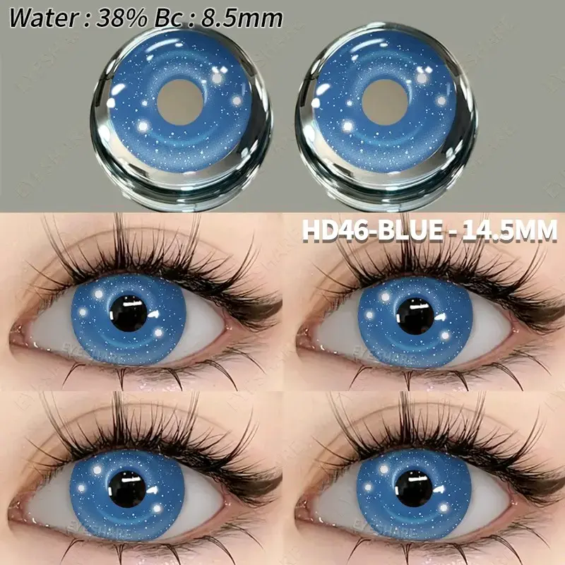 Lentes de contacto azules Cosplay Halloween - 1