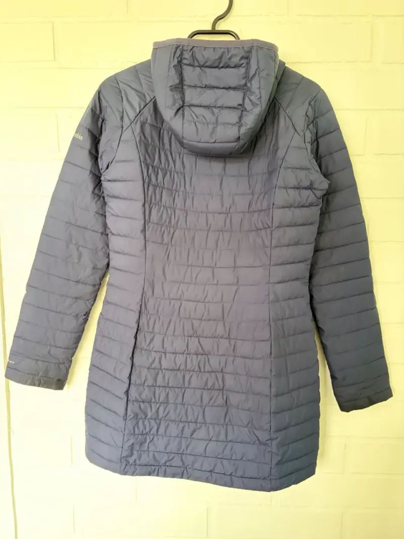 Chaqueta Columbia azul con capucha para mujer - 2