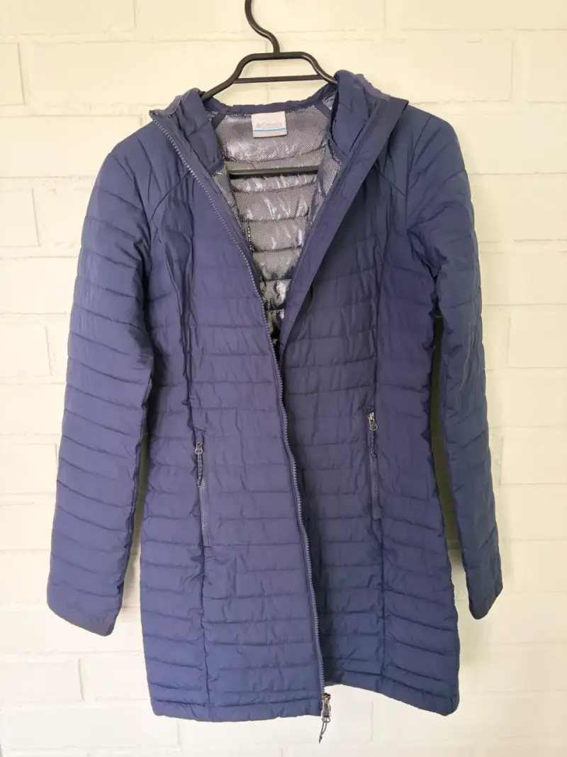 Chaqueta Columbia azul con capucha para mujer - 3