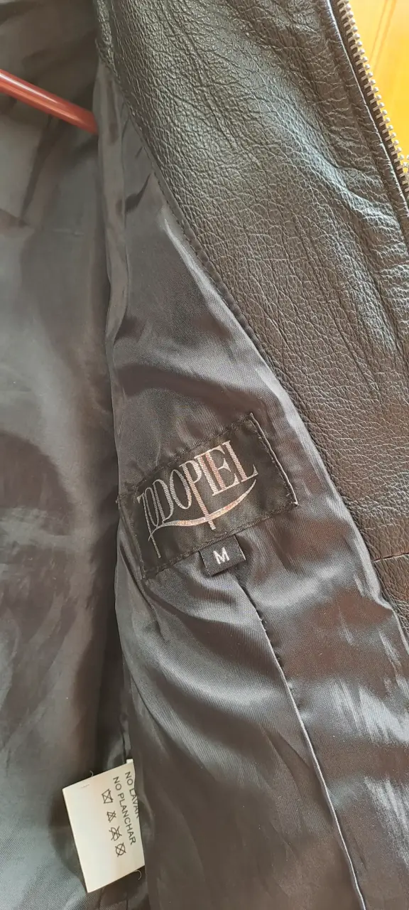 Chaqueta de cuero negra unisex - 2