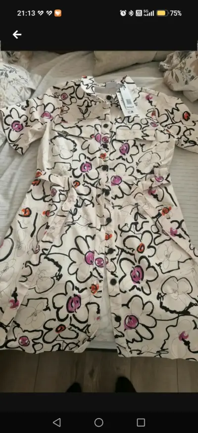 Vestido camisero floral Desigual NUEVO - miniatura 1