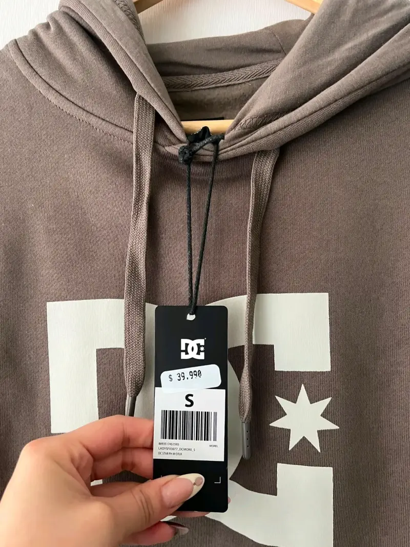 Polerón con capucha DC shoes marrón unisex - 2