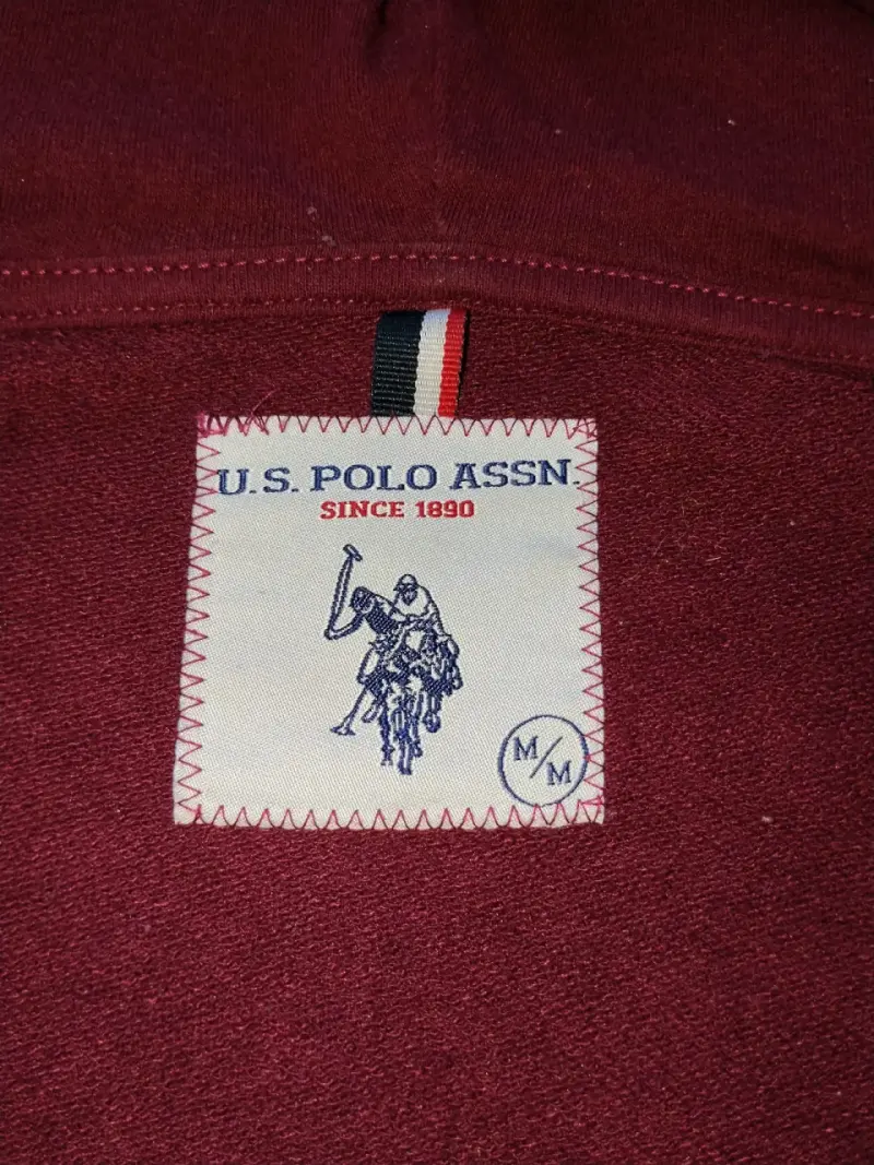 Polerón con capucha burdeos U.S. Polo Assn - 2