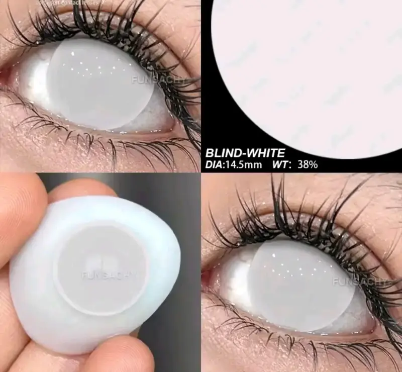 Lentes de contacto de color morado Froya - 2