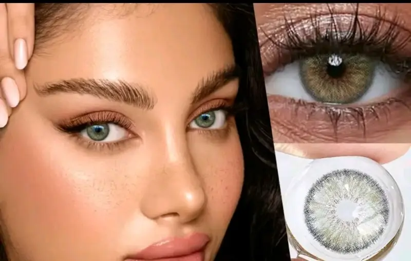 Lentes de contacto cosméticos color verde - 2