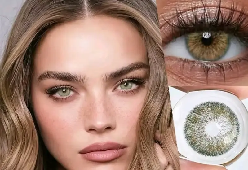 Lentes de contacto cosméticos color verde - 3
