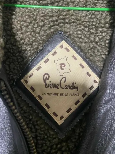 Chaqueta de cuero Pierre Cardin con forro removibl - miniatura 3