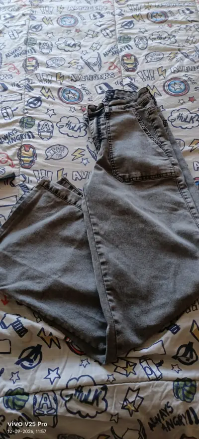 Pantalones cargo gris para mujer talla 36 - miniatura 1