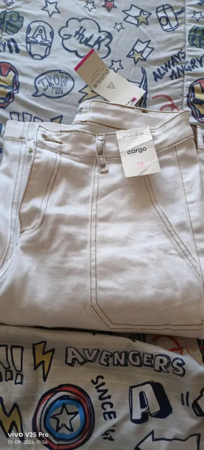 Pantalones cargo gris para mujer talla 36 - miniatura 4