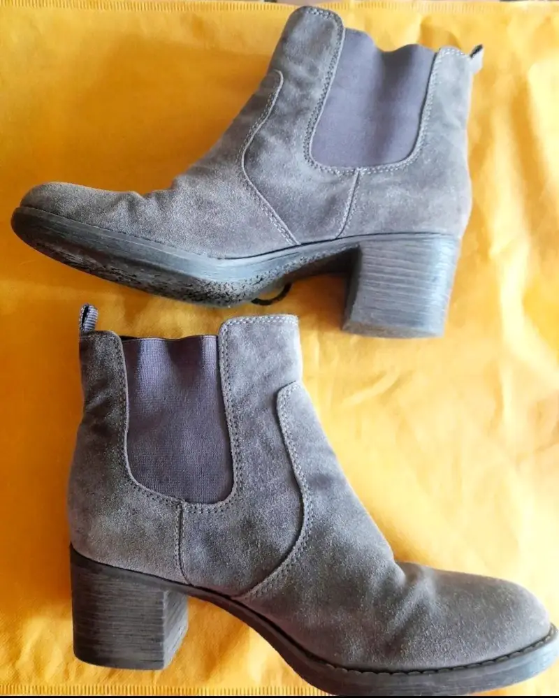 Botines de gamuza gris 5th Avenue para mujer