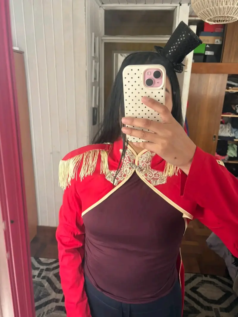 Disfraz de Presentador de Circo Rojo para Mujer - 1