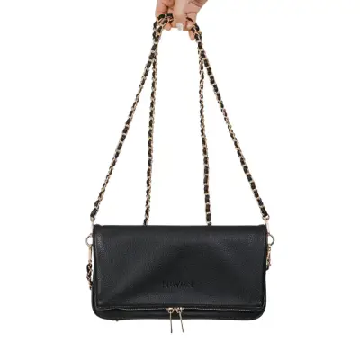 Cartera Bolso Navani Camille Negro con cadena - miniatura 1