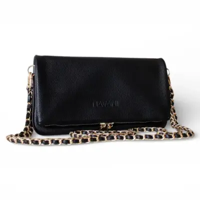 Cartera Bolso Navani Camille Negro con cadena - miniatura 2