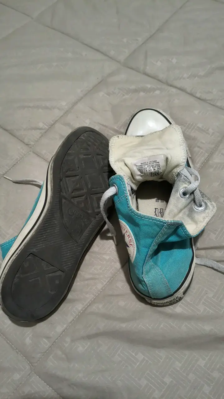 Zapatillas Converse All Star turquesa usadas - 2