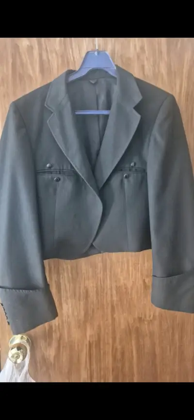 Chaqueta de huaso negra tradicional Catron - miniatura 1