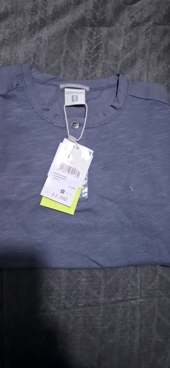 Polera azul niño talla 8 - 2