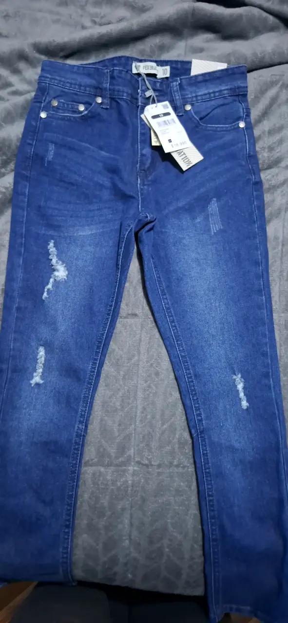 Jeans azul desgastados niño - 1