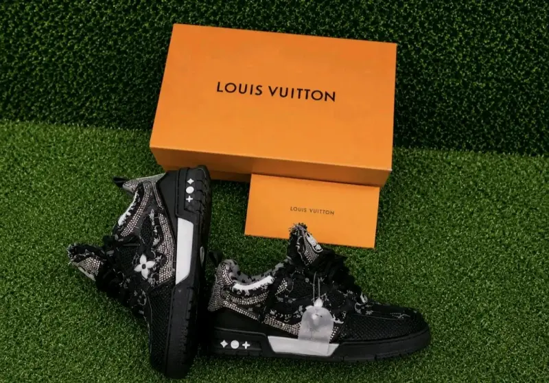 Zapatillas negras de diseñador Louis Vuitton - 3