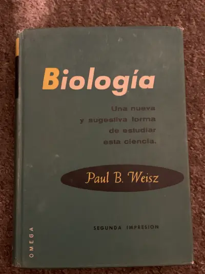 Libro Biología de Paul B. Weisz Segunda Impresión - miniatura 1
