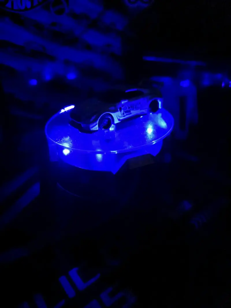 Soporte de exhibición solar 360° con luz LED - 5