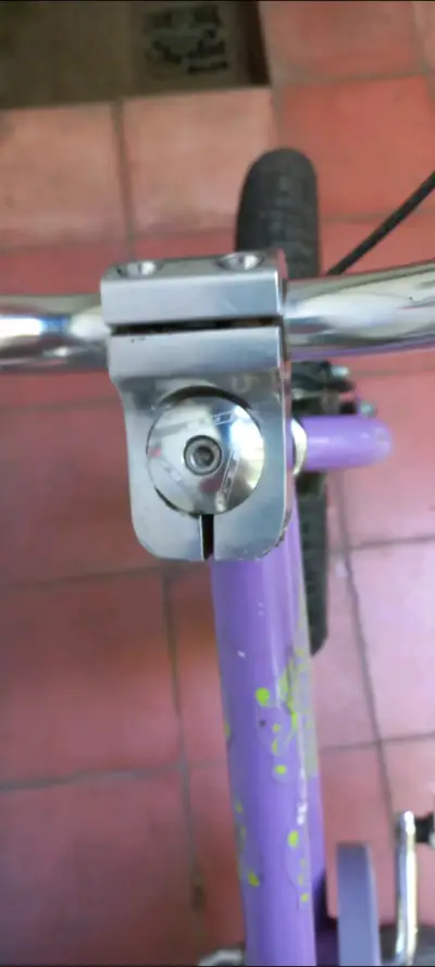 Bicicleta infantil morada con diseño floral - miniatura 6