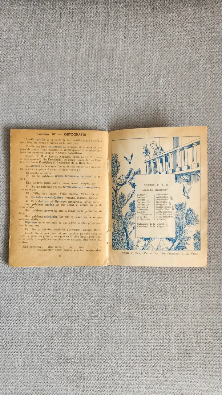 Libro retro escolar Gramática Española año 1956 - 6