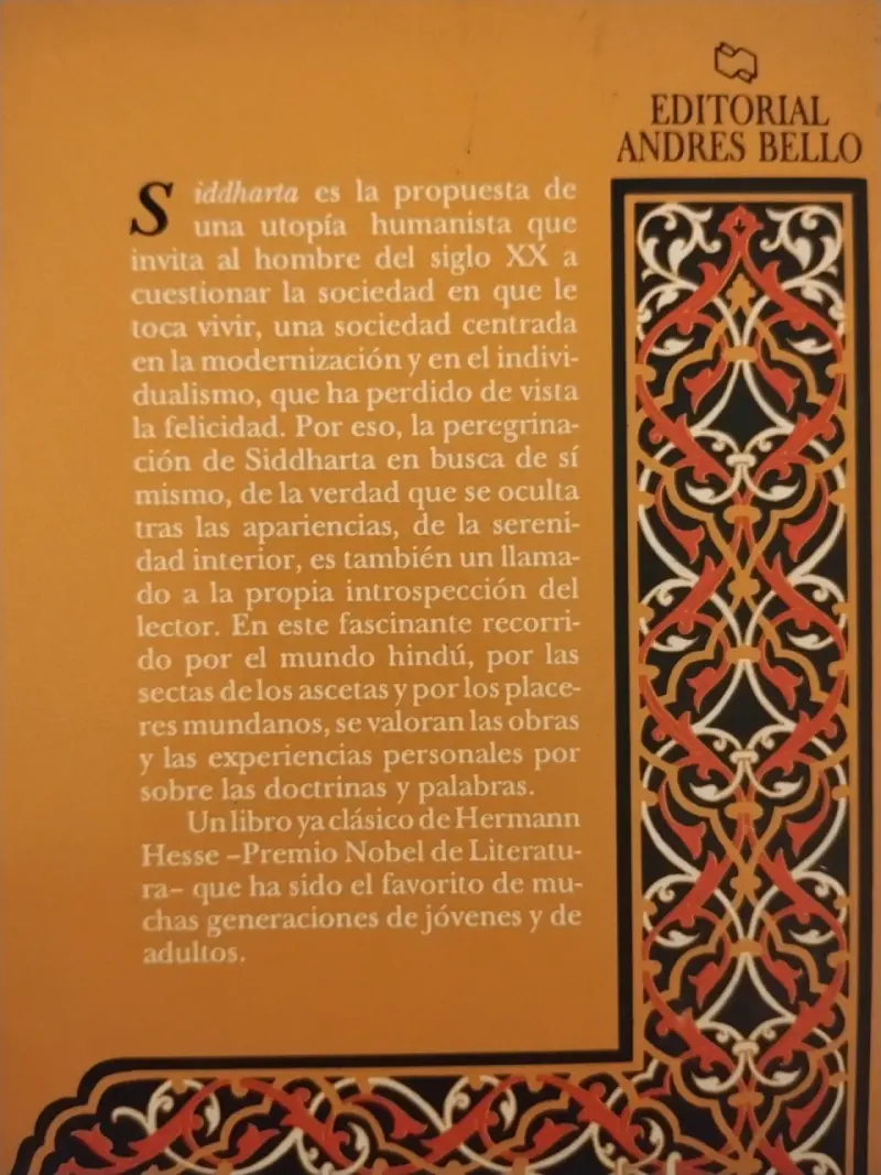 Libro Siddharta de Hermann Hesse - 2
