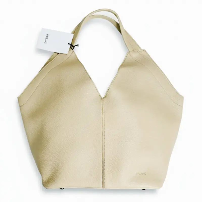 Bolso de cuero beige Prüne elegante - 1