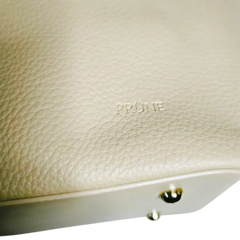 Bolso de cuero beige Prüne elegante - 3