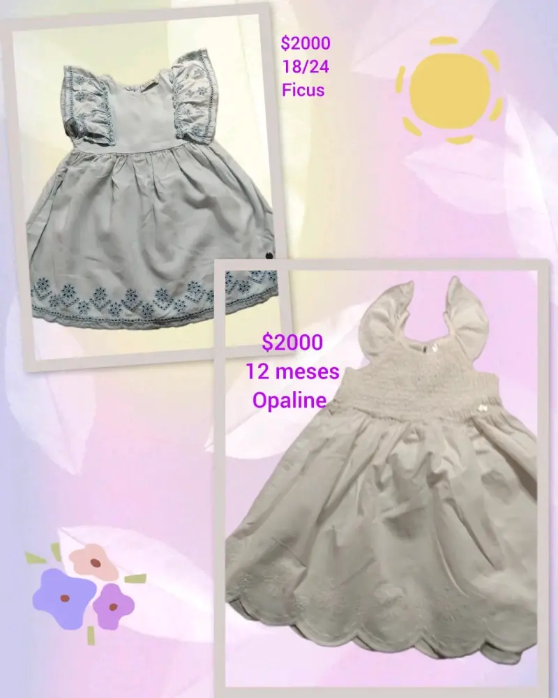 Vestido de niña 18-24 meses con estampado floral - 2