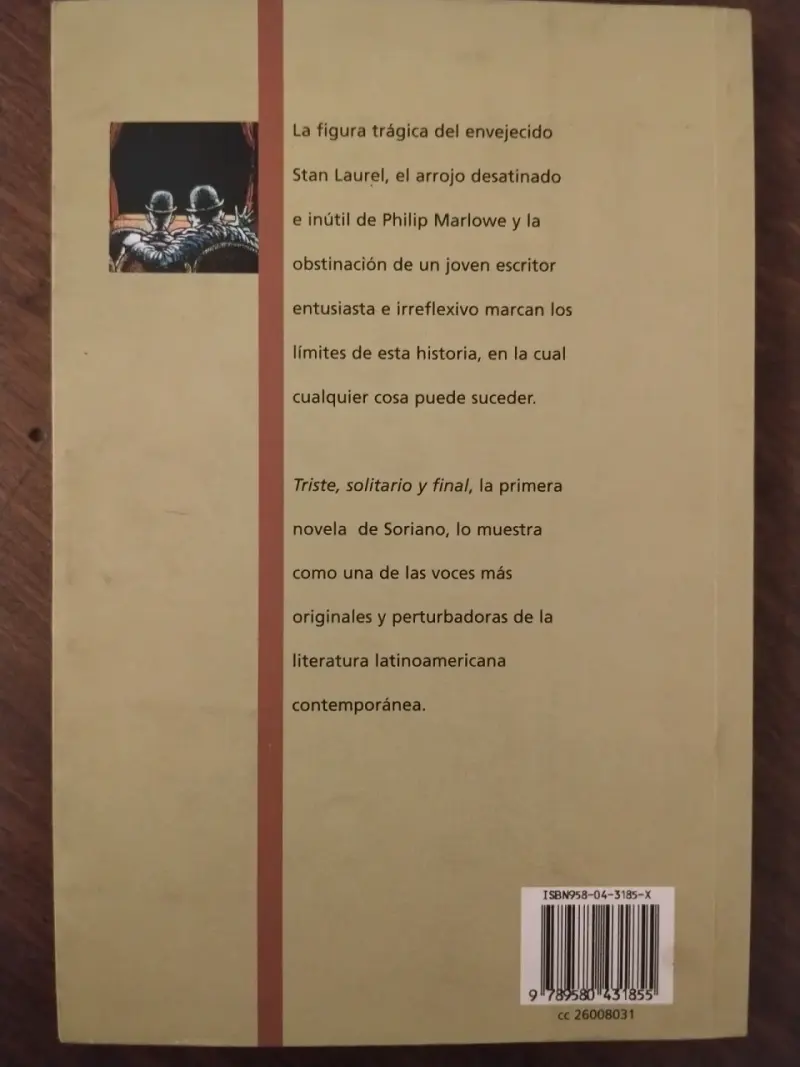 Libro 'Triste, solitario y final' de Osvaldo Soriano - 2
